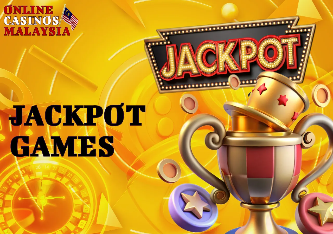 Jackpot games offering large winnings in online casinos.